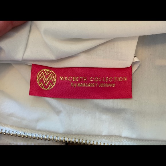 Margaret Josephs Macbeth Collection Striped Clutch - Picture 6 of 6